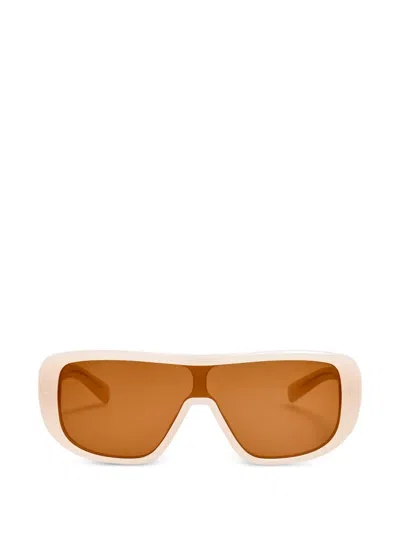 Jacquemus Masco Shield-frame Sunglasses In White