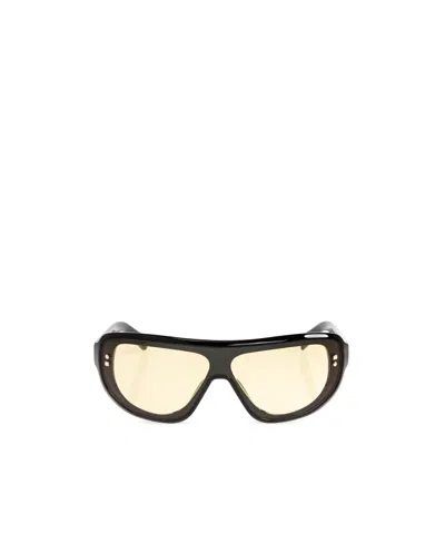 Jacquemus Mask-frame Sunglasses In Brown