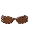 Jacquemus Ovalo Sunglasses In Brown
