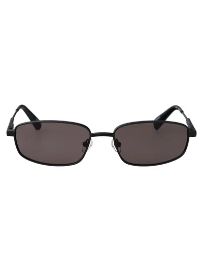 Jacquemus Matt Metallic Black/ Black/ Grey Acetate Sunglasses