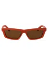 Jacquemus Rectangle-frame Sunglasses In Red