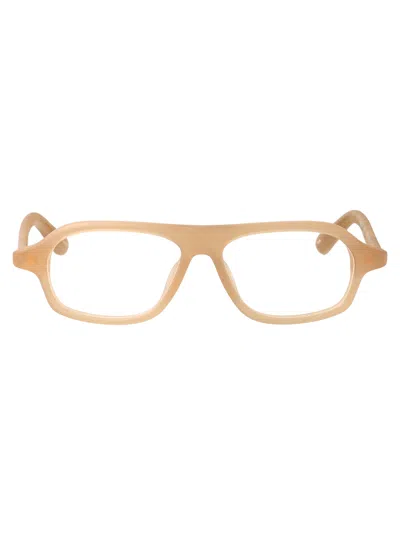 JACQUEMUS JACQUEMUS MATT MILKY BROWN/ GOLD/ OPTICAL ACETATE GLASSES