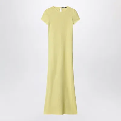 Jacquemus Le Robe Maille Woven Maxi Dress In Yellow