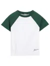 Jacquemus Cotton Blend T-shirt With Contrasting Raglan Sleeves