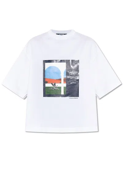 Jacquemus Le T-shirt Scesa Cotton Jersey T-shirt In White