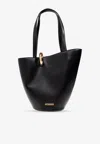 Jacquemus The Medium Bambola Asymmetric Leather Bucket Bag