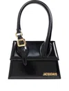 Jacquemus Medium Black 'the Chiquito' Handbag In Black
