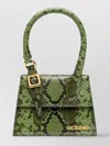 Jacquemus Le Chiquito Moyen Boucle Signature Buckled Handbag In Green