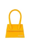 Jacquemus Le Chiquito Noeud Leather Tote Bag In Yellow