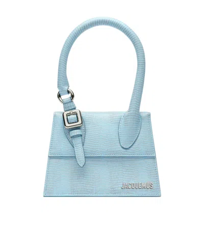 Jacquemus Medium Flip Shoulder Bag In Blue