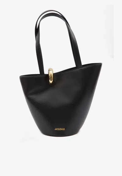 Jacquemus Medium La Bambola Shoulder Bag In Black