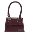Jacquemus Medium "le Chiquito" Bag With Buckle In Red