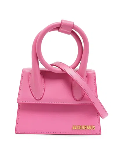 Pre-owned Jacquemus Medium Le Chiquito Tote Bag In Pink