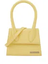 Jacquemus Medium Le Chiquito Tote Bag In Yellow