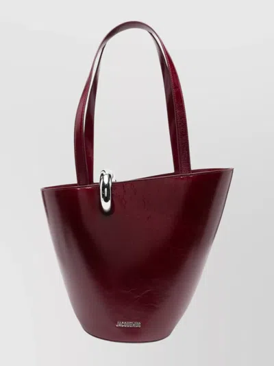 Jacquemus Medium Leather Shoulder Bag With Top Handles