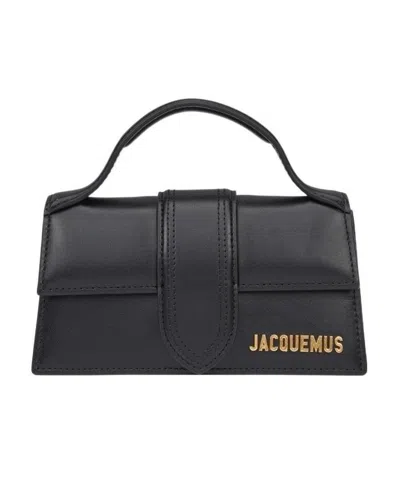 Jacquemus Medium Logo Shoulder Bag In Black