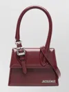 Jacquemus Womens Burgundy Medium Chiquito Buckle Leather Top-handle Bag