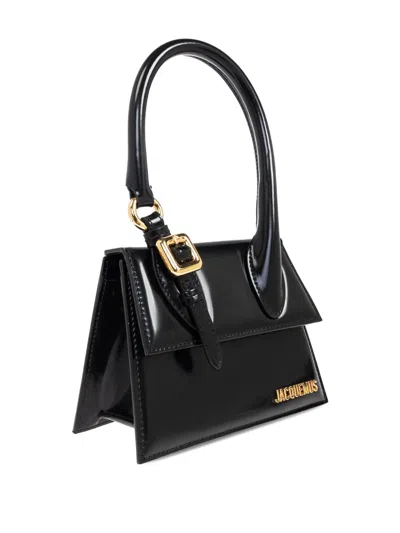Jacquemus Medium The Chiquito Top-handle Bag In Black