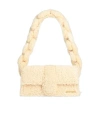 Jacquemus Medium-sized Wool Flap Bag In Beige