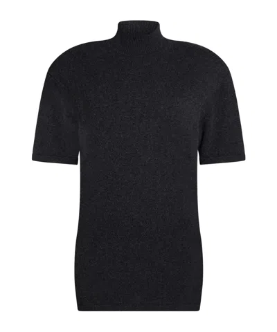 Jacquemus Medium-thick Knit Sweater In Black