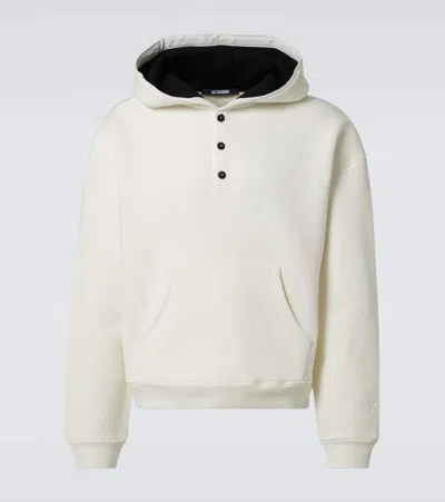 Jacquemus Melao Cotton Hoodie In White