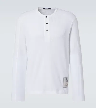 Jacquemus Melao Cotton Top And Shorts In White