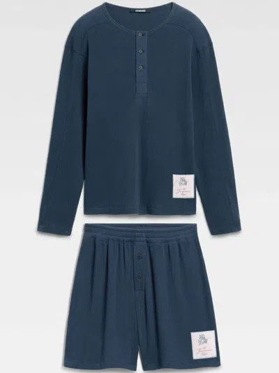 JACQUEMUS MELAO T-SHIRT AND SHORTS SET