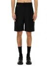 Jacquemus Tailored Bermuda Shorts In Wool In Black