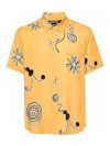 Jacquemus Melo Spiral-print Shirt In Black