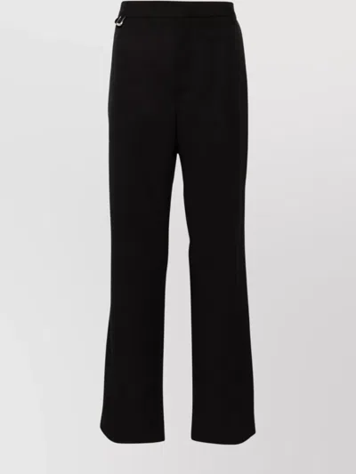 JACQUEMUS MELO TWILL WEAVE STRAIGHT LEG TROUSERS