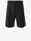 Jacquemus Le Short Ovalu Wool-blend Shorts In Black