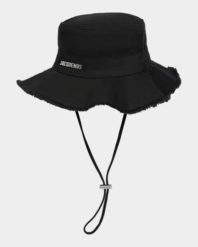 Jacquemus Men & Apos;s Le Bob Artichaut Bucket Hat With Chin Strap In Purple