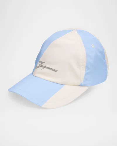 Jacquemus Men & Apos;s The Casquette Logo Nylon Baseball Cap In Multi