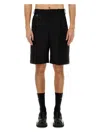 Jacquemus Tailored Bermuda Shorts In Wool In Black