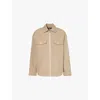 Jacquemus Le Blouson Montaigne Twill Overshirt In Beige