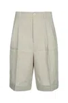 Jacquemus Beige Solid Shorts In Beige