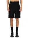 Jacquemus Tailored Bermuda Shorts In Wool In Black