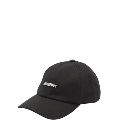 Jacquemus Men Black Logo Baseball Cap