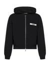 Jacquemus The Gros Grain Zip-up Hooded Sweatshirt In Multi