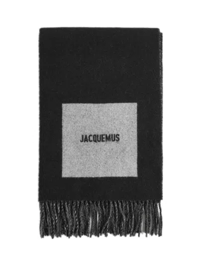 JACQUEMUS JACQUEMUS MEN BLACK THE ROND CARRÉ SCARF