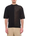 Jacquemus Le Haut Juego Knitted T-shirt In Black