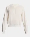 Jacquemus Men's Brode Embroidered Logo Crewneck Sweater In Gray