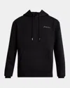 Jacquemus Logo Embroidered Drawstring Hoodie In Black