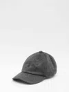 Jacquemus Cashmere Cap Curved Brim In Gray