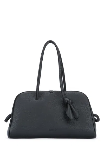 Jacquemus Men's Calf Leather Handbag In Black
