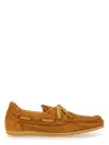 Jacquemus 'les Batto' Brown Loafers With Crocodile Effect And Logo Imprinted On The Heel