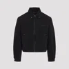 Jacquemus Canvas Coat Front And Back Pockets In Black