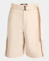 Jacquemus Men's Le Cargo Bermuda Shorts In Beige