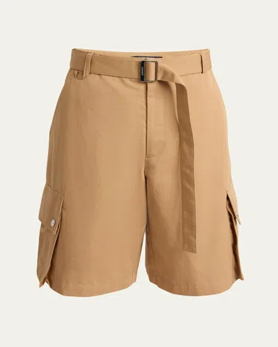 Jacquemus Men's Cargo Bermuda Shorts In Camel