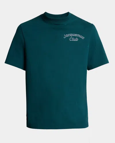 Jacquemus Le T-shirt Club Cotton T-shirt In Green